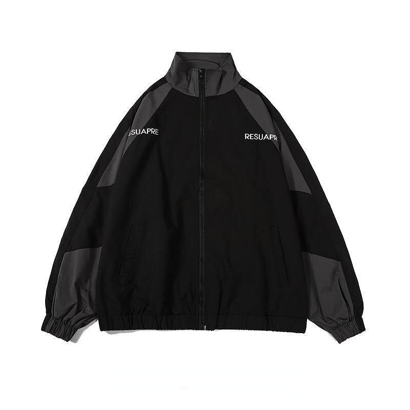 Hip Hop Men Harajuku Jacket Embroidery M Letter Print Varsity  Racing Jackets Women Vintage Patch College Oversized Coat Couple
