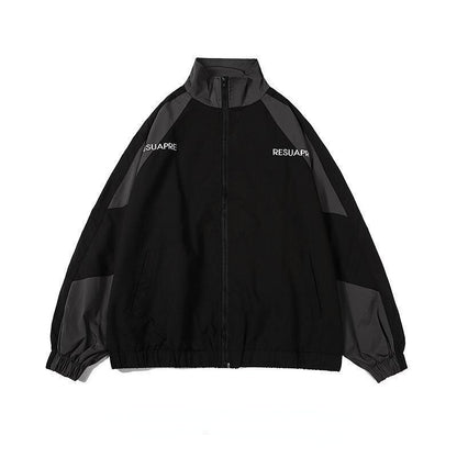 Hip Hop Men Harajuku Jacket Embroidery M Letter Print Varsity  Racing Jackets Women Vintage Patch College Oversized Coat Couple