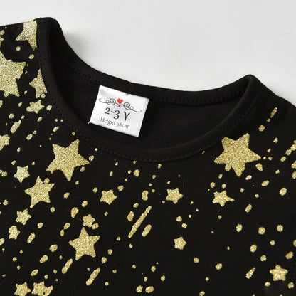 Girl Casual Dress Kids Cotton Dresses Long Sleeve Straight Dress for Spring Autumn Kids Cartoon Costumes Children Clothing