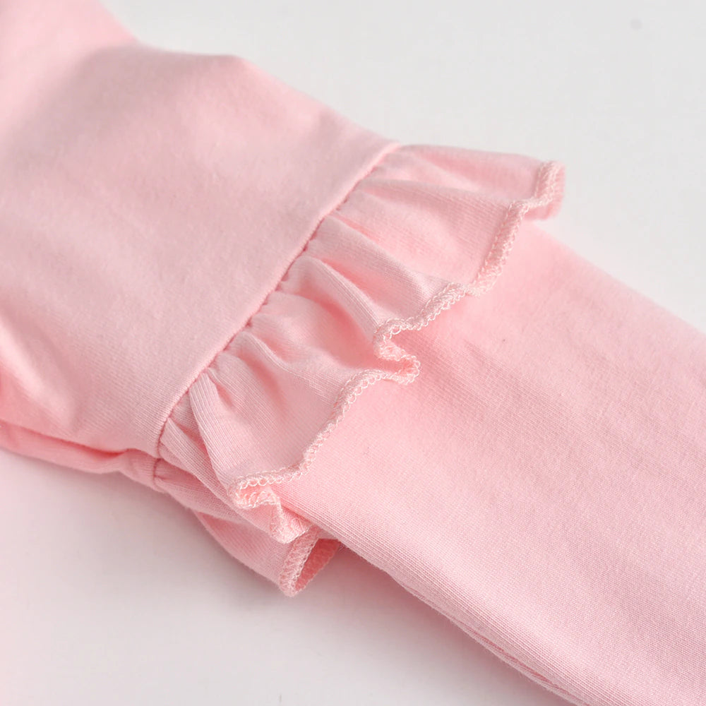 Kids Unicorn Cartoon T Shirt Girls Clothes Long Sleeve Tee Spring Casual Wear Tops Toddlers Pink Tees Children Clothing