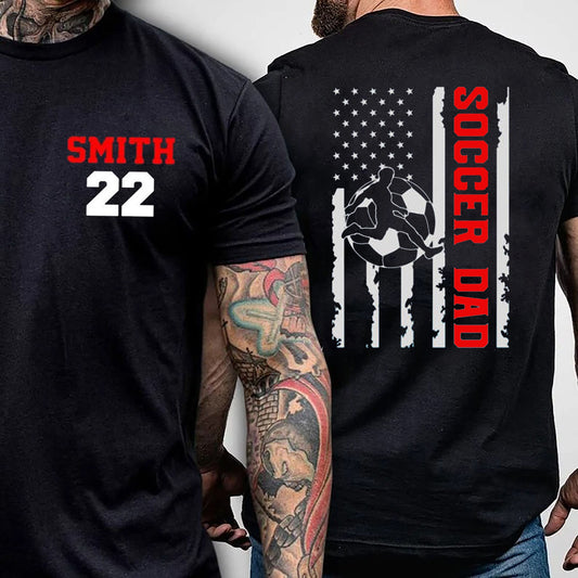 Soccer Dad American Flag Gift Shirt , Gift for Soccer DAD,Shirt for Soccer Dad,Soccer Dad tee,Soccer shirt for Father,Soccer shirt for Dad