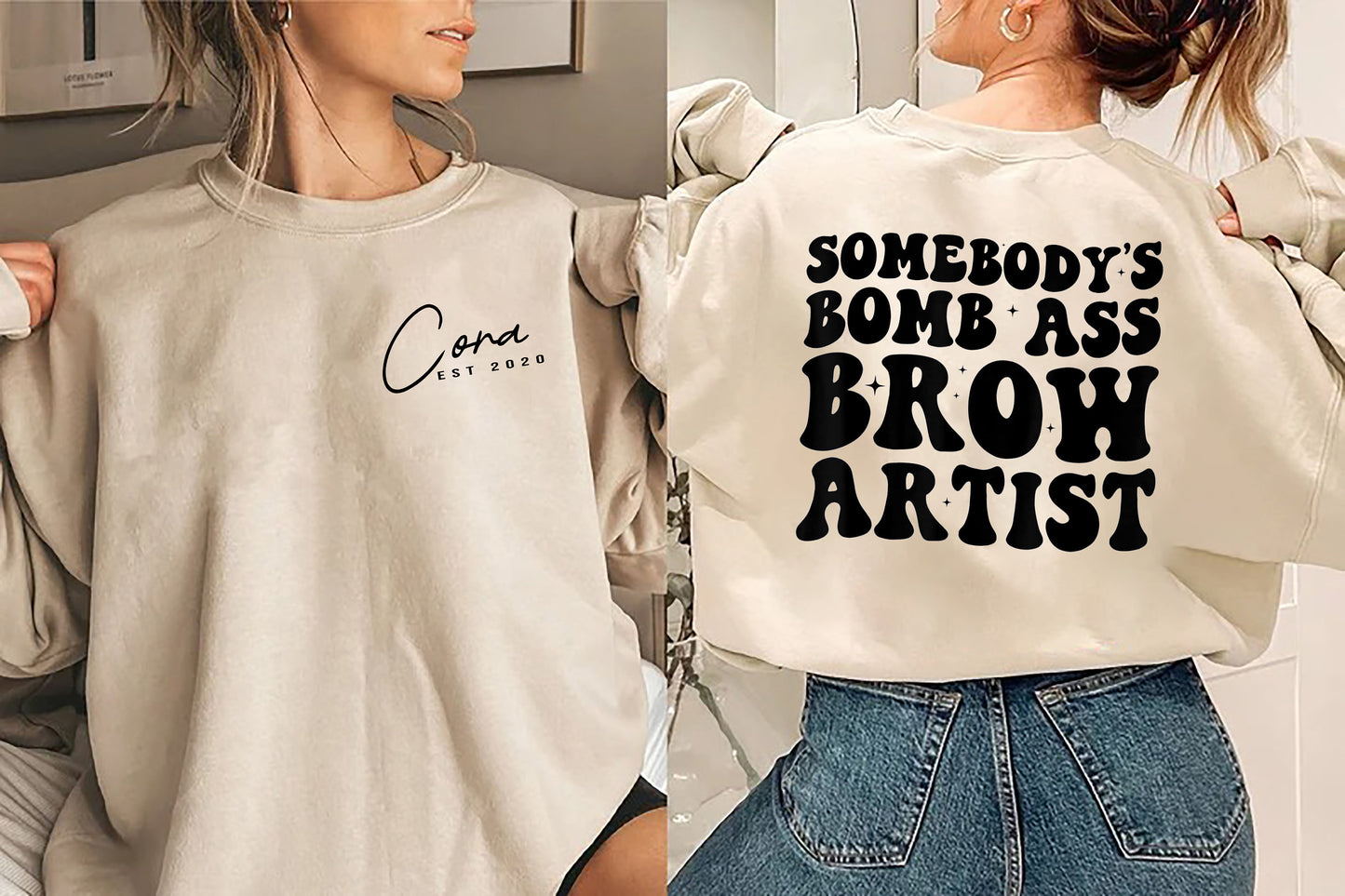 Somebody's Bomb Ass Brow Artist Shirt, Microblading TShirt, Brow Boss Shirt, Gift for Brow Artist, Brow Artist Gift for Brow Tech Graduation