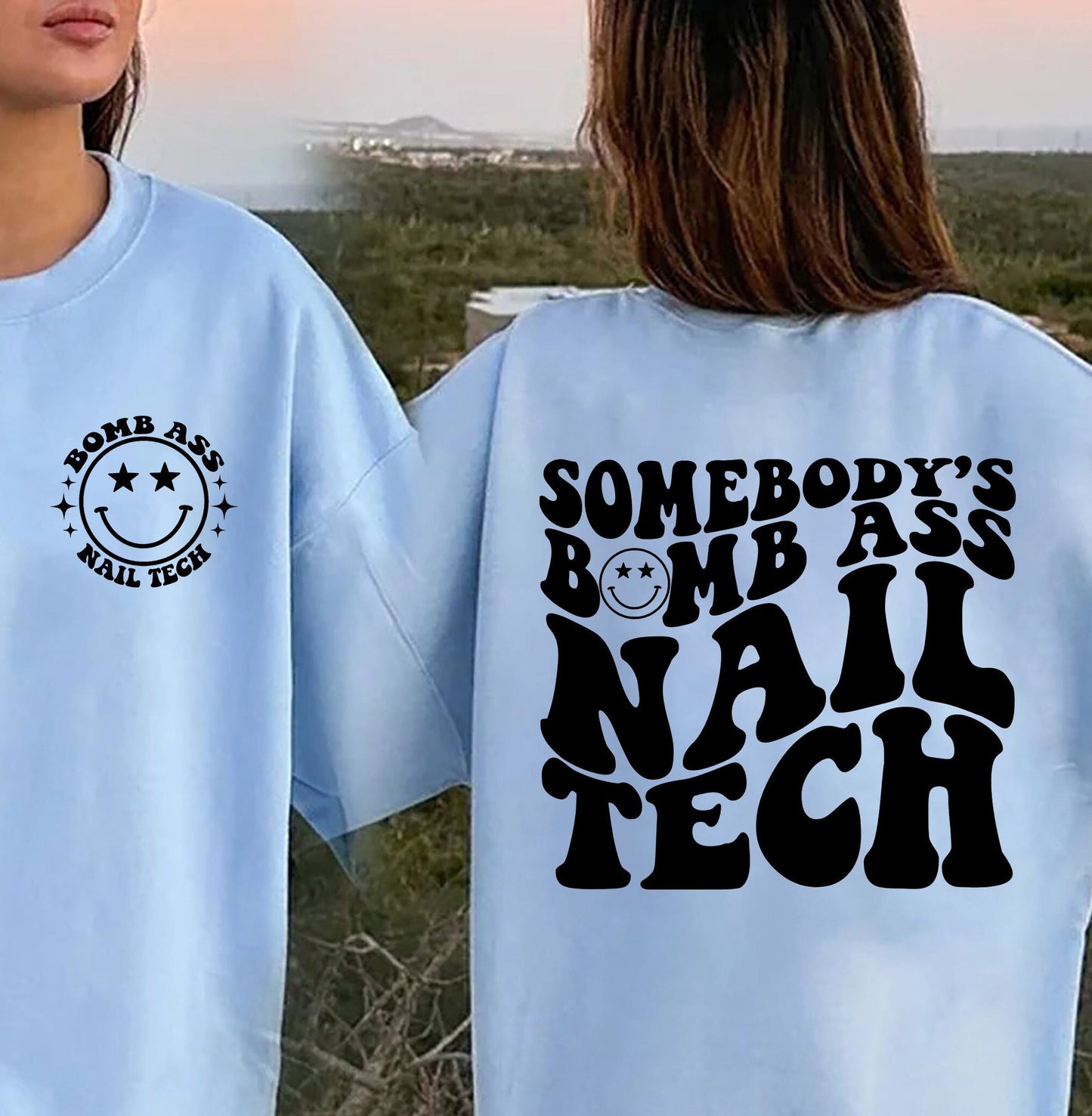 Somebody's Bomb Ass Nail Tech T-shirt, Somebody's Fine Ass, Nail Tech Shirt, Sarcastic Shirt, Beauty Course, Funny Shirt, Lash Tech Shirt