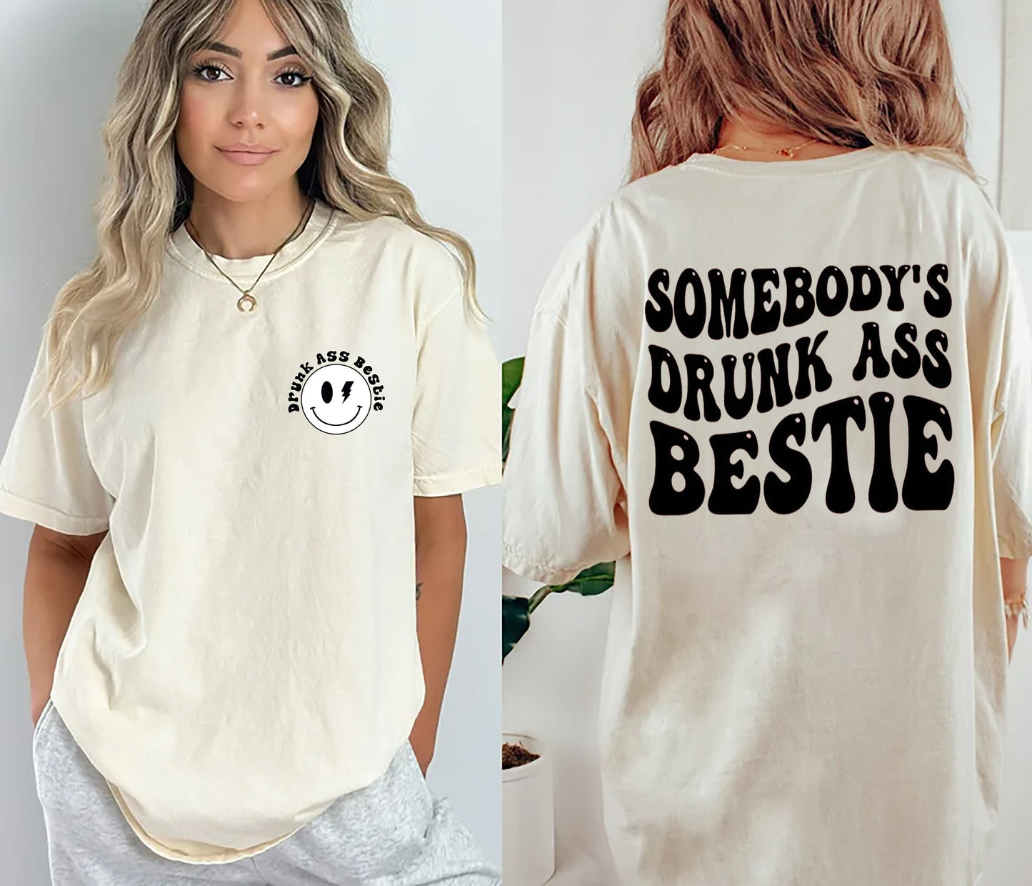Somebody's Drunk Ass Bestie Shirt, Funny Bestie Shirt, Girlfriend Gifts, Self Love, Funny Aesthetic Shirt, Groovy Sweatshirt, Mother's Day