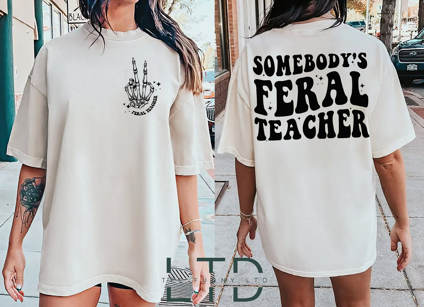 Somebody's Feral Teacher Shirt, Teacher Humor Shirt, Teacher Shirt, Teacher Child Motivational Sublimation Shirt