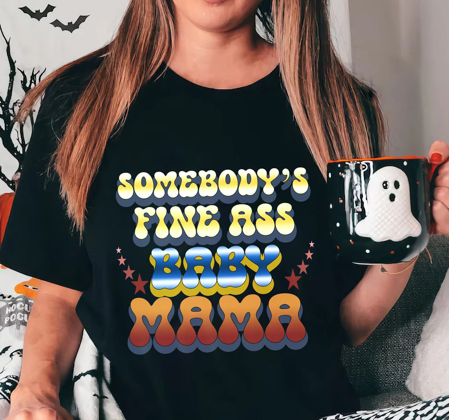 Somebody's Fine Ass Baby Mama T-shirt, Baby Mama shirt, Funny Mama Shirt, Gift for Mom, Baby Shower, Mom Gift, New Mom Gift