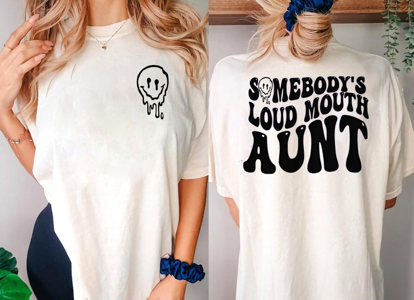 Somebody's Loud Mouth Aunt shirt For Woman, Cheer Aunt tshirt, Sweatshirt Gift For Aunt, Mother's Day Gift Aunt, auntie gift
