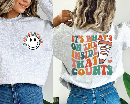 Sonographer Sweatshirt It's What's Inside That Counts, Sonographer Sweat, Sonography Crewneck, Sonographer Sweatshirt, Ultrasound Tech Shirt