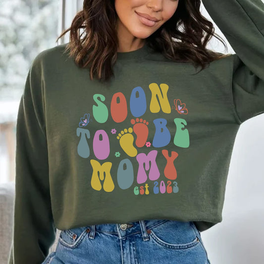 Soon to Be Mommy 2023 Sweatshirt, Mama to Be in 2023 Sweatshirt, Cute Pregnancy Announcement Sweater, New Mom Gifts, Gifts For Mom, Mom Tee