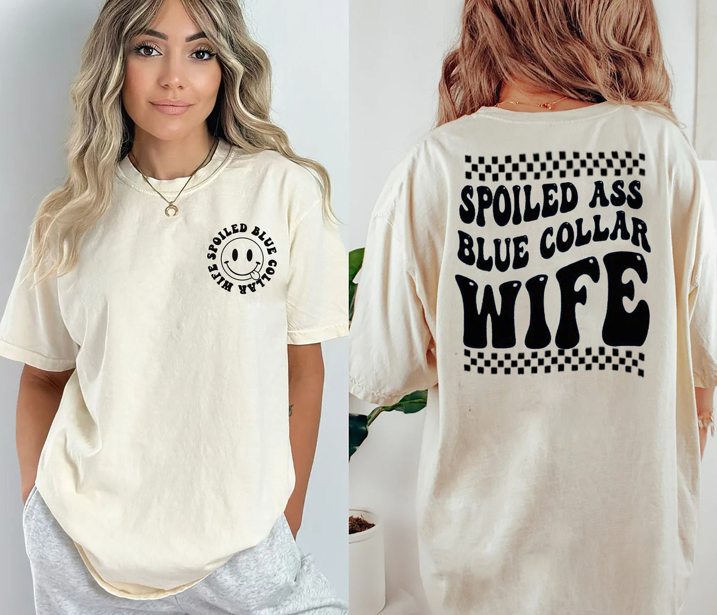 Spoiled Blue Collar Wife Shirt, Spoiled Wife Shirt, Funny Wifey Shirt, Somebody's Wife Shirt, Women's Shirts, mother day gift