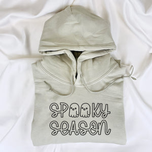 Spooky Season Crewneck Embroidered Halloween Sweatshirt, Hoodie