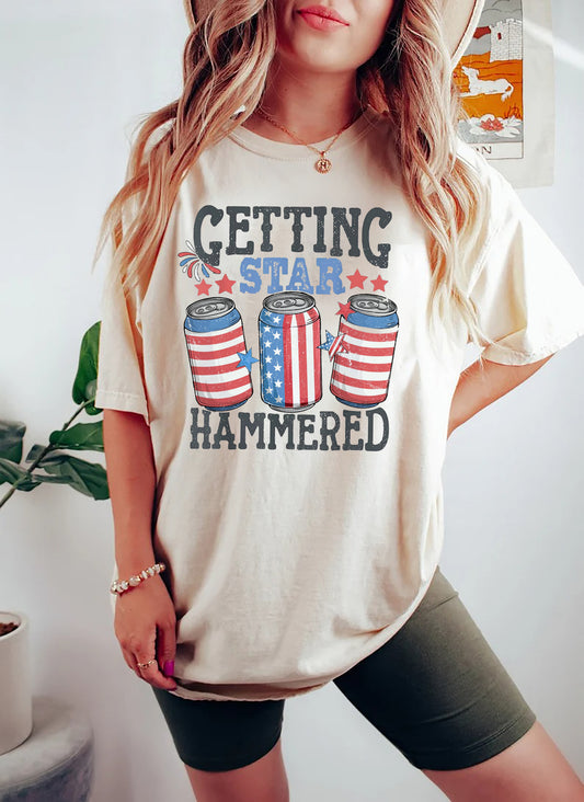 Star Spangled Hammered 4th Of July Shirt