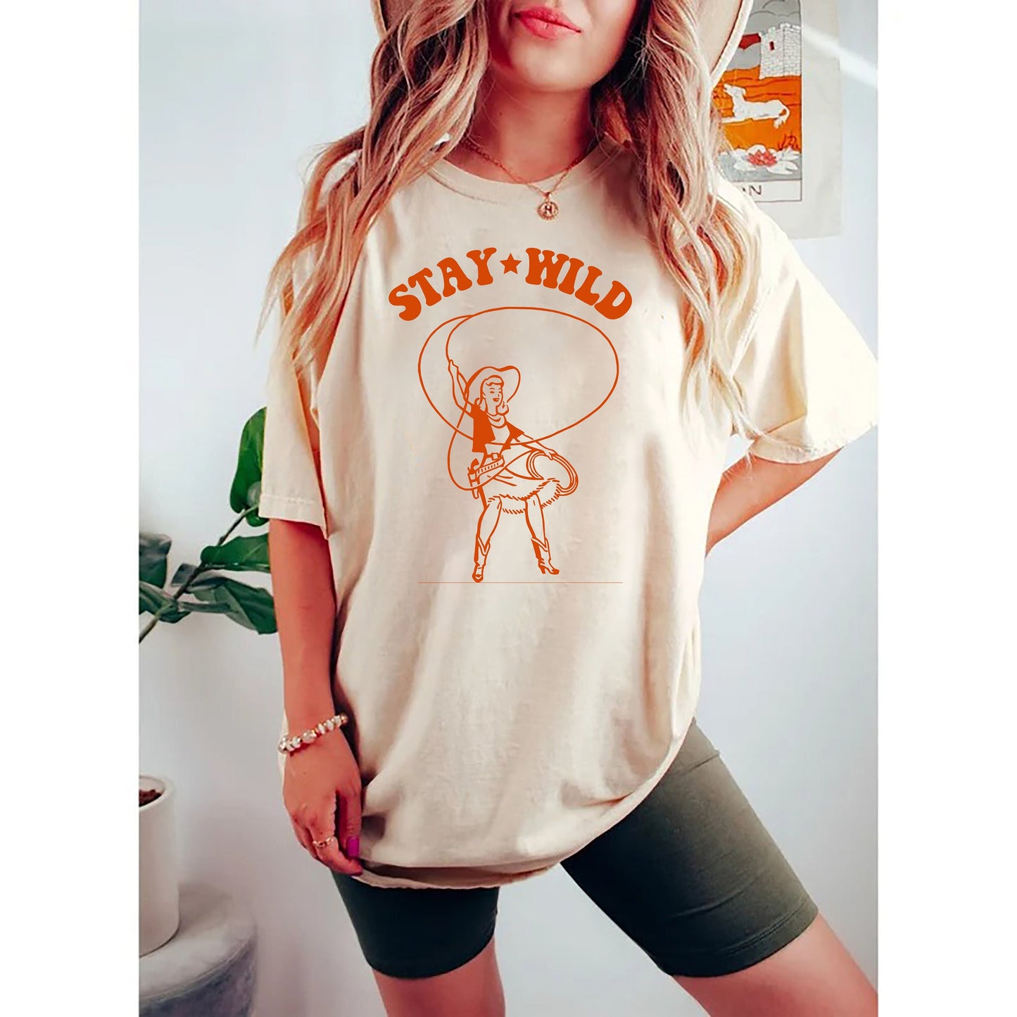Stay Wild Cowgirl Vintage Tshirt, Cowgirl Shirt, Country Girl Shirt, Western Shirt, Rodeo Shirt, Cowboy Shirt, Country Music Shirt