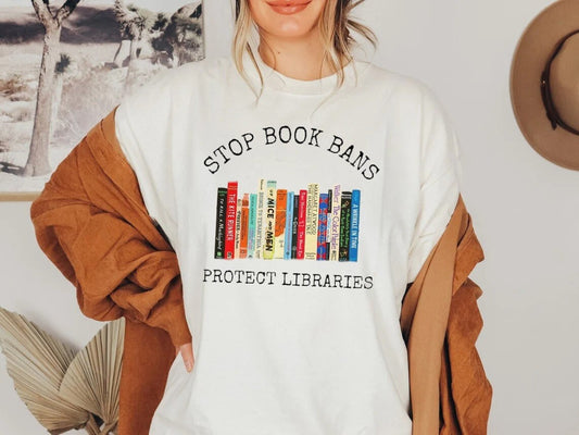Stop Book Bans Shirt, Librarian Shirt, School Librarian Shirt, Ban Bigots Not Books Shirt, I'm With the Banned Shirt, Banned Books gift
