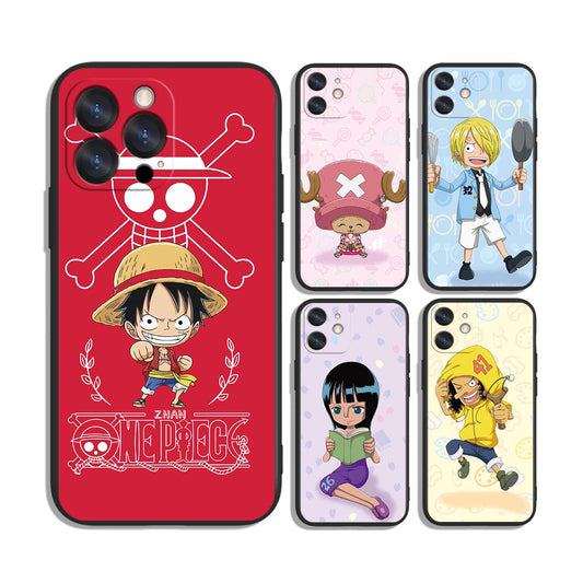 Straw Hat Adventure Anime Pirate Crew Phone Case for iPhone & Samsung – Protective and Stylish - Fits Most Models - Unique Printed Design
