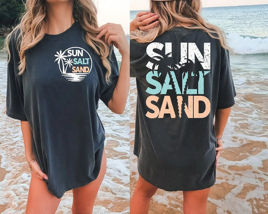 Sun Salt Sand Shirt, Beach Sun Salt Sand Shirt, Beach Shirt, Beach Summer Shirt, Summer Vibes Shirt, Beach Vibes Shirt, Spring Break 2023