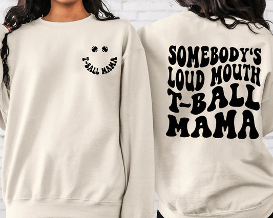 T Ball Mom Shirt, TBall Gifts for Mom, Mom Gifts, retro Print T Ball Graphic Tees, TBall Mom Crewneck Sweatshirt, Mothers Day Gift