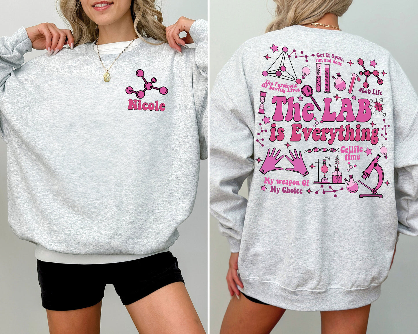 The Lab Is Everything Sweatshirt, Personalized Lab Group Shirt, Lab Week 2024 Official Themed Shirt,Medical Lab Tech Shirt,Pathologist Gifts