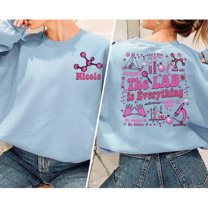 The Lab Is Everything Comfort Colors Sweatshirt, Lab Week 2024 Official Themed TShirt, Medical Lab Tech Hoodie, Personalized Name Lab Group