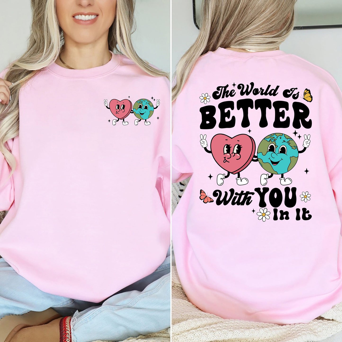 The World Is Better With You In It Shirt, Mental Health Hoodie, Mental Health Sweatshirt, Mental Health Awareness, Mental Health Matters tee