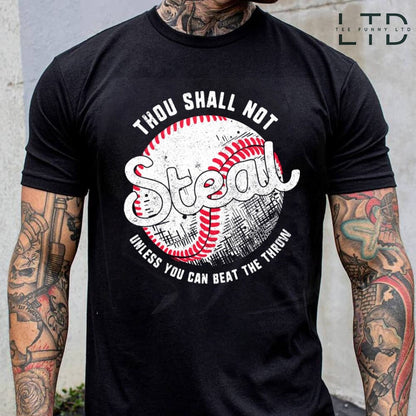 Thou Shall Not Steal Baseball Shirt, Baseball Mom, Baseball Coach, Baseball Dad Shirt, Baseball Catcher Shirt, Coaches Gift, Baseball Gifts
