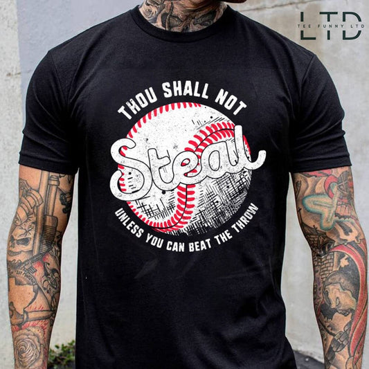 Thou Shall Not Steal Baseball Shirt, Baseball Mom, Baseball Coach, Baseball Dad Shirt, Baseball Catcher Shirt, Coaches Gift, Baseball Gifts