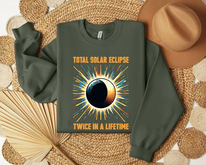 Total Solar Eclipse 2024  Shirt,Twice In A Lifetime Solar Eclipse Sweatshirt,April 8 2024 Sweatshirt,Path of Totality Tee,North Eclipse