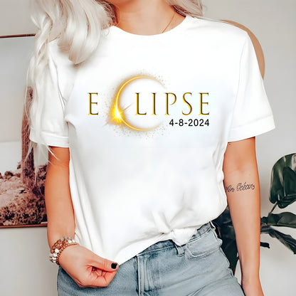 Total Solar Eclipse Twice In A Lifetime 2024 Shirt,April 8 2024 Sweatshirt,USA Map,Path of Totality Tee,Spring America Eclipse Souvenir Gift