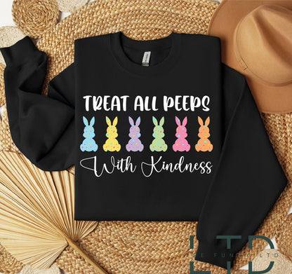 Treat all peeps with kindness shirt, Teacher Tee, Peeps Shirt, Teacher T-Shirt, Easter Shirt, Easter Teacher Shirt, Gift for Teacher