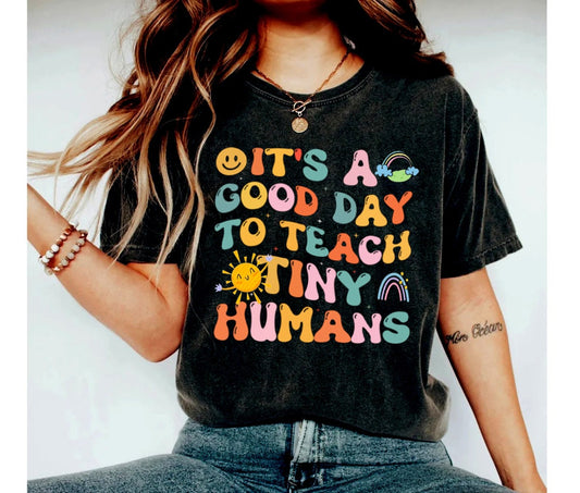 Teacher Shirt, Teacher Appreciation Gift, It's A Good Day To Teach Tiny Humans Teacher Shirt, Teach Love Inspire, Teacher gift shirt gift