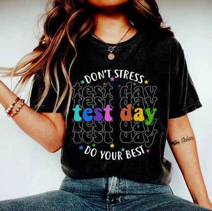 Testing Tee Shirt Teacher, It'S Test Day Y'All Shirt, Funny Teacher Shirts, Teachers Test Day, State Testing, Teacher Life Shirt, Cute Tee