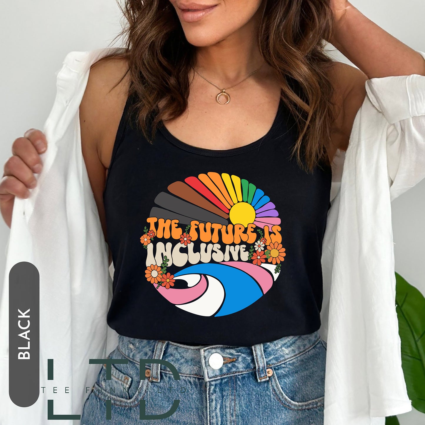 The Future Is Inclusive Lgbt Shirt, Trans Pride TShirt, Gay Pride Shirts, Rainbow Shirt, Happy Pride Month, Gender Equality