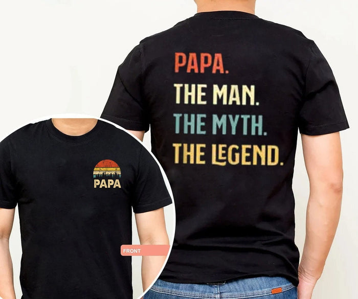 The Man The Myth The Legend Shirt, Personalized Shirt For Men, Custom Fathers Day Shirt, Customizable Dad Shirt, Funny Gift for Husband gift