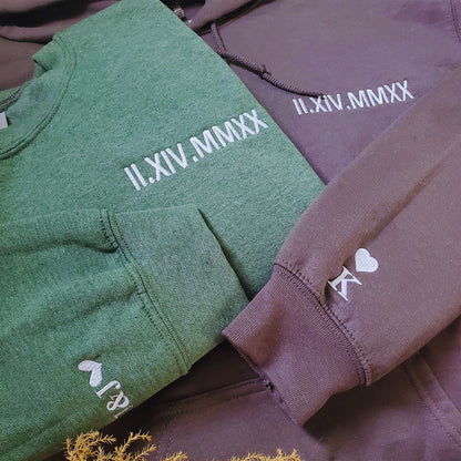 The Boss The Real Boss Hoodie or Sweatshirt, Custom Embroidered for Couple Valentine's Gifts