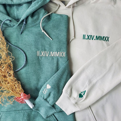 The Boss The Real Boss Hoodie or Sweatshirt, Custom Embroidered for Couple Valentine's Gifts