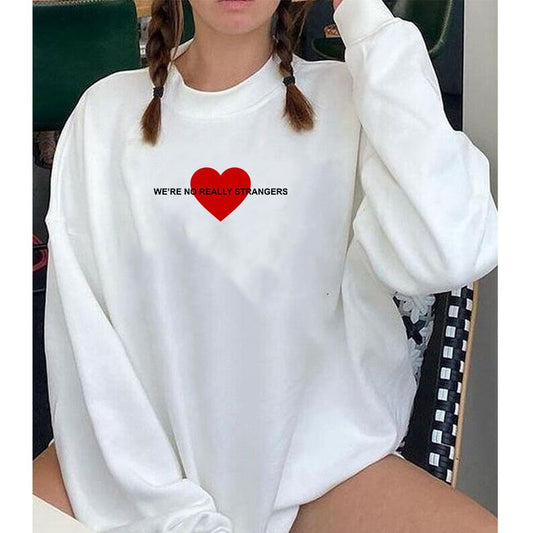 Think Of All The People You Haven't Met Yet Hoodie We're Not Really Strangers Store I Love You Back Hoodie