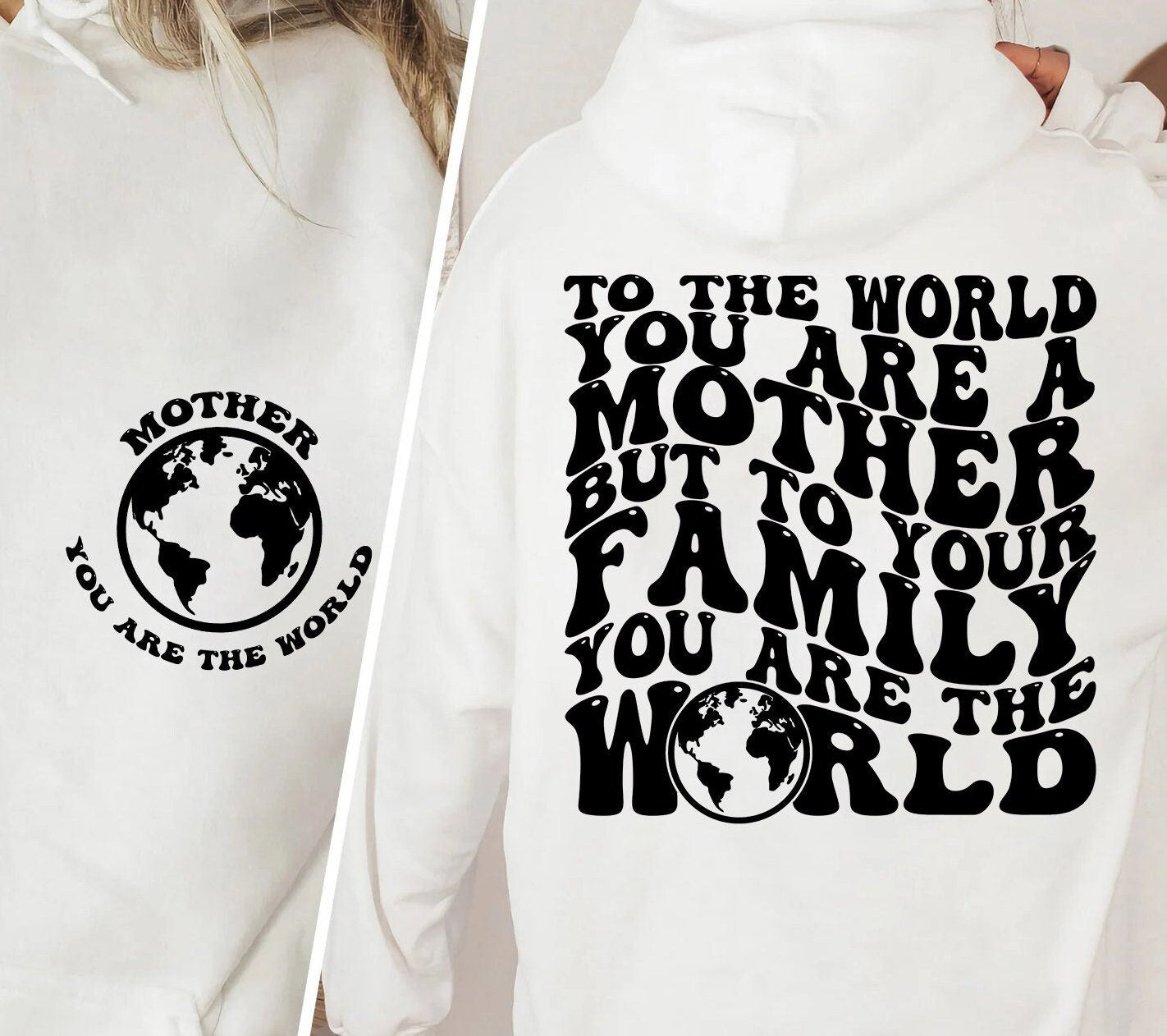 To The World You Are A Mother But To Your Family You Are The World Shirt, Retro Mama Shirt, Mothers Day Gift, New Mom Gift, Gift For Mother
