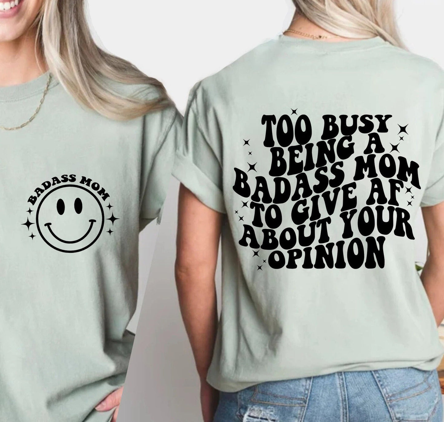 Too Busy Being a Badass Mom T-shirt, Funny Gift For Mom, Mom Christmas Gift, New Mom Shirt, Badass Mom shirt, First Time Mom Gift