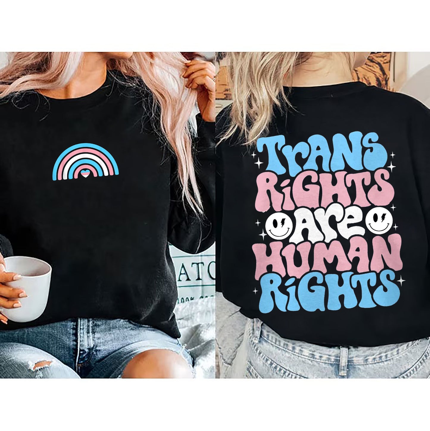 Trans Rights Are Human Rights Shirt, Trans Pride Shirt, Transgender Pride Shirt, LGBTQ Mom Shirt, LGBT Support Shirt, Equal Rights Shirt