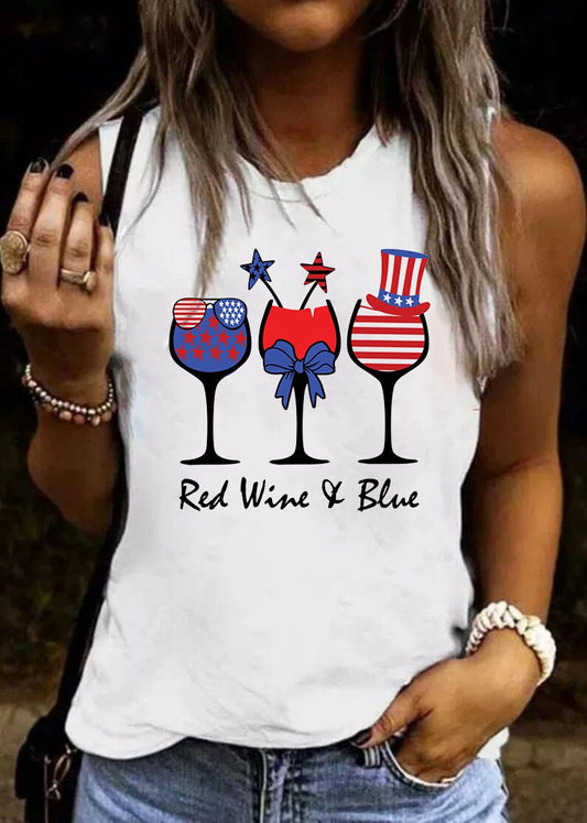 Trendy Shirt, Red Wine & Blue 4th of July wine Red White Blue Wine Glasses Shirt, Patriotic Wine Glasses Shirt, Independence Day Shirt