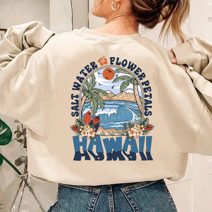 Trendy Shirt, Surf Hoodie, Coconut Girl Aesthetic, Hawaii Sweatshirt, Ocean Beach Hoodie, Siesta Beach Shirt, Summer Holiday Shirt,Beach Tee