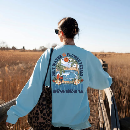 Trendy Shirt, Surf Hoodie, Coconut Girl Aesthetic, Hawaii Sweatshirt, Ocean Beach Hoodie, Siesta Beach Shirt, Summer Holiday Shirt,Beach Tee