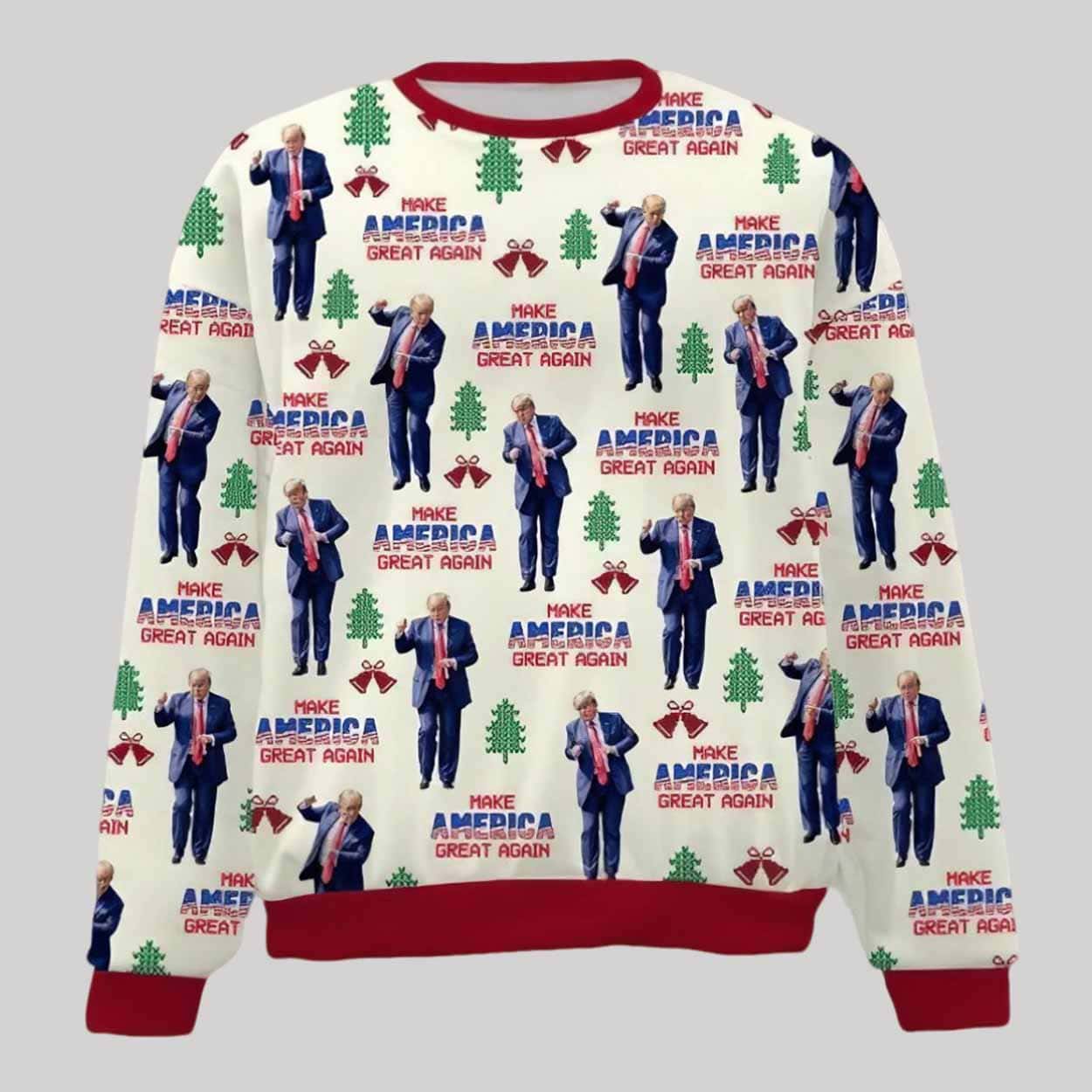 Trump Dances Make Christmas Great Again Ugly Christmas Sweater