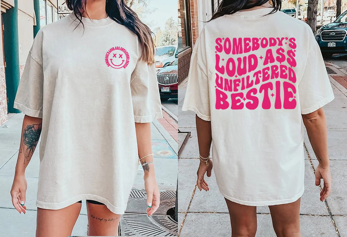 Unfiltered loud ass bestie, Funny Best Friend Hoodie, best friend Sweatshirt, BFF Shirt, Gift For A Best Friend, funny bestfriend shirt