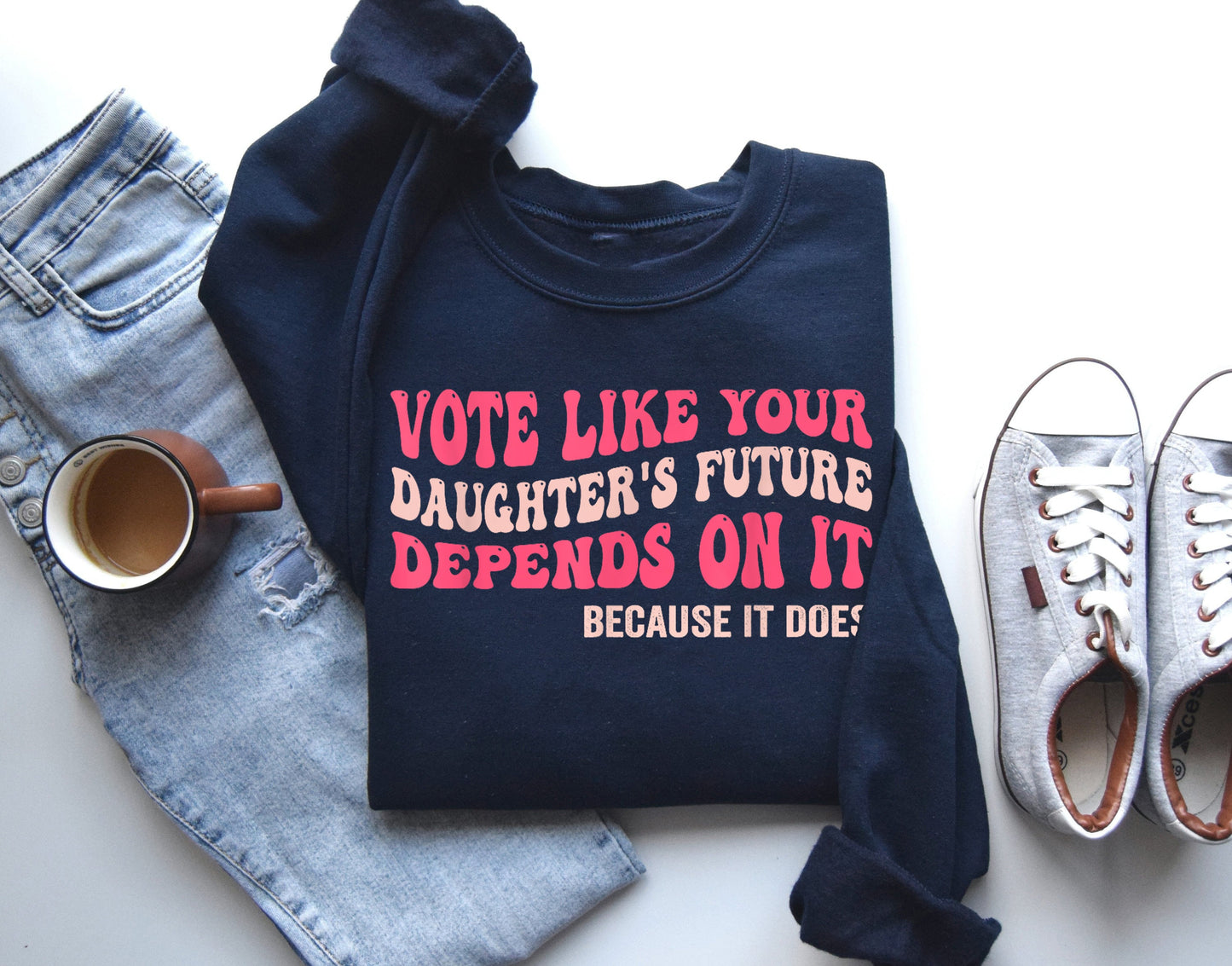 Vote Like Your Daughter’s Rights Depend On It Shirt, Vintage Feminist Shirt, Women Rights Equality, Dad Daughter Shirt, Daughter Mom Gift