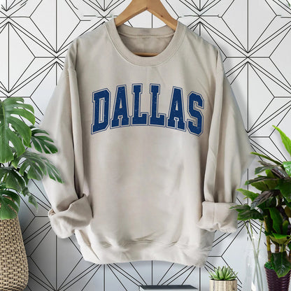 Vintage Dallas Sweatshirt, Dallas Fan Crewneck Sweatshirt, Distressed Dallas Sweatshirt, Dallas Gift shirt