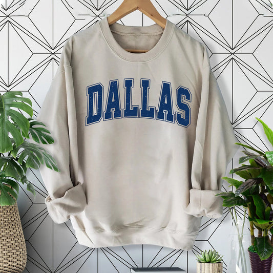 Vintage Dallas Sweatshirt, Dallas Fan Crewneck Sweatshirt, Distressed Dallas Sweatshirt, Dallas Gift shirt