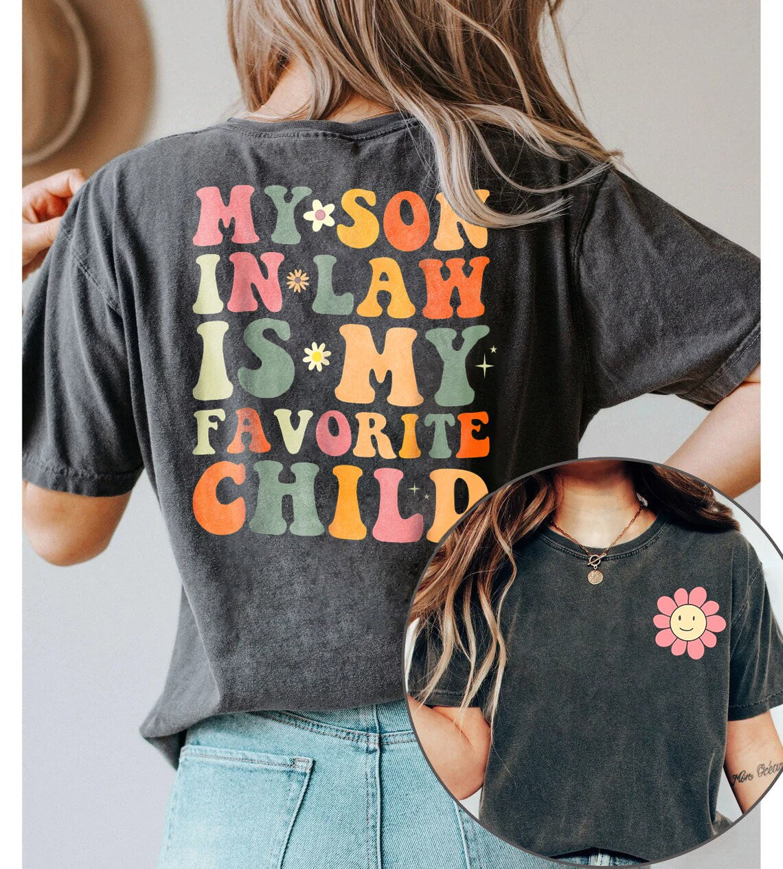 Vintage Mother In Law Gift, Mother In Law Shirt, Favorite Son in Law, Funny Mother in Law Shirt, Mother Father In Law Birthday, mothers day