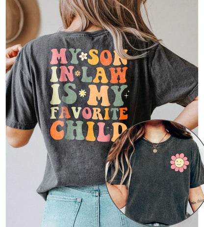 Vintage Mother In Law Gift, Mother In Law Shirt, Favorite Son in Law, Funny Mother in Law Shirt, Mother Father In Law Birthday, mothers day