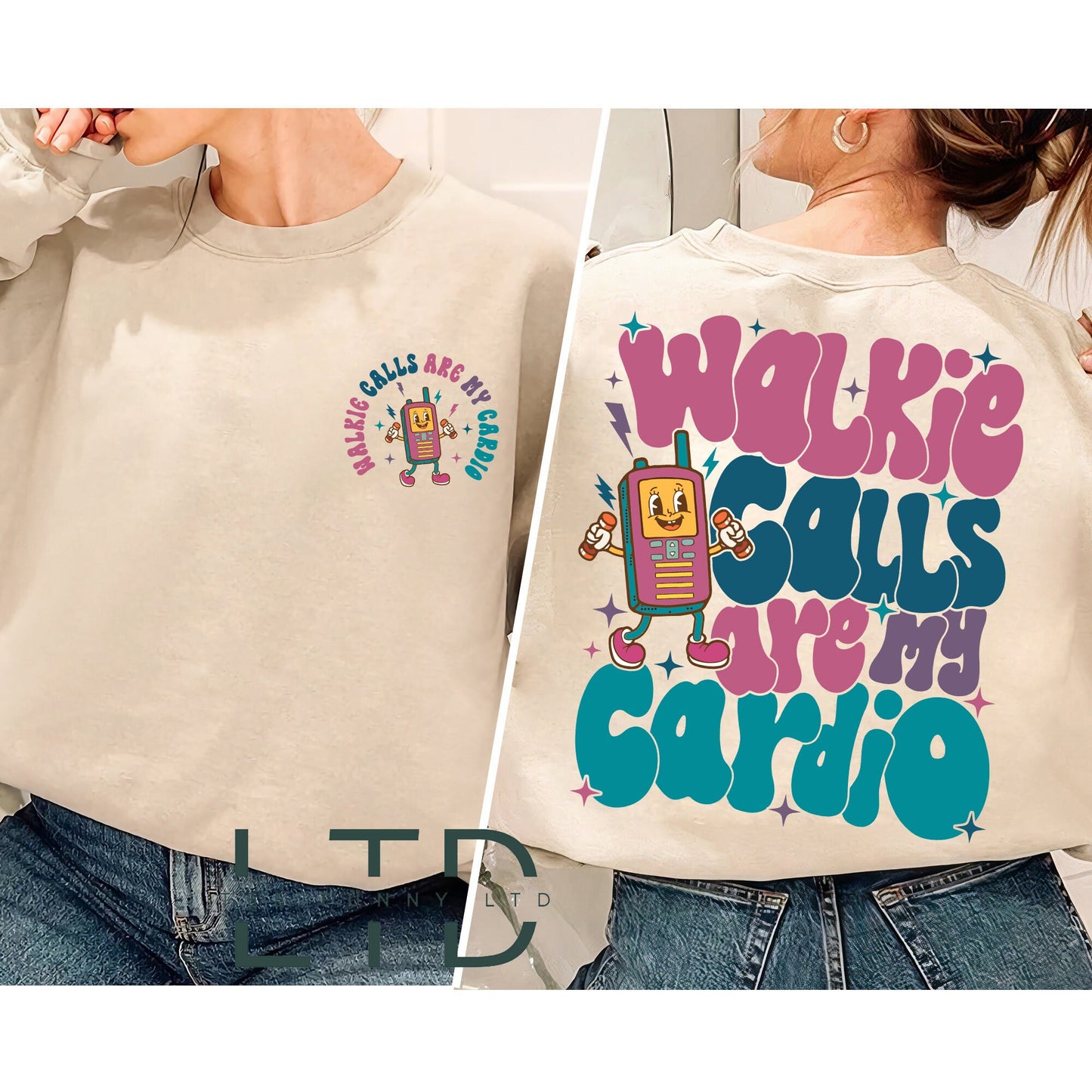 Walkie Calls Are My Cardio Sweatshirt, Special Education Teacher T Shirt, Hoodie Gift For Her, Behavior Therapist Shirt, School Psychologist